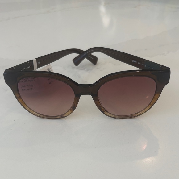 Longchamp Sunglasses 53mm Honey NWT - Picture 6 of 13